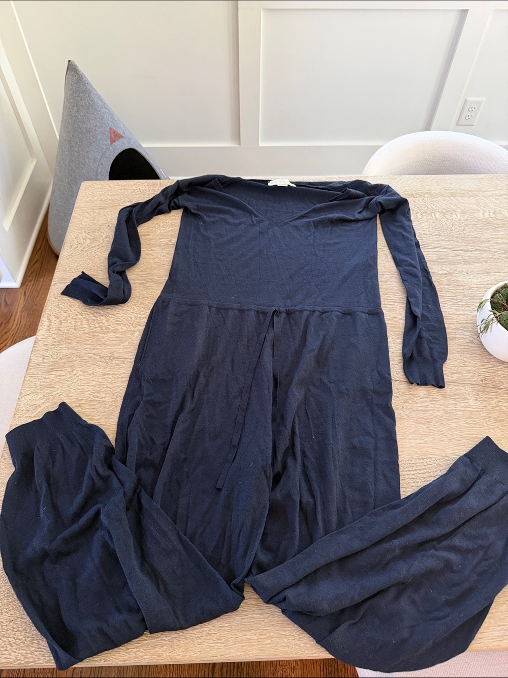 Stella McCartney Black Long-Sleeve Knit Maxi Dress